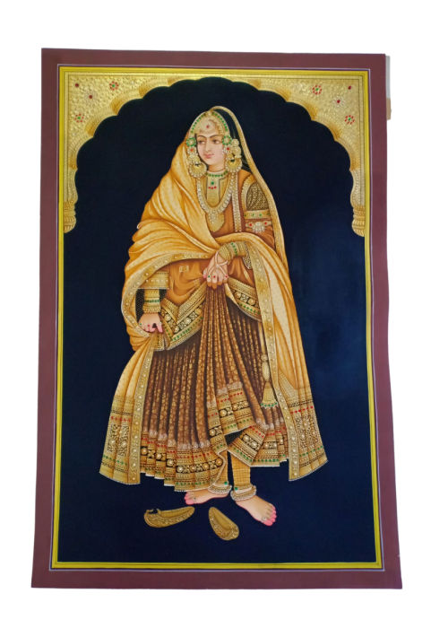 Indian Queen with Gold Work