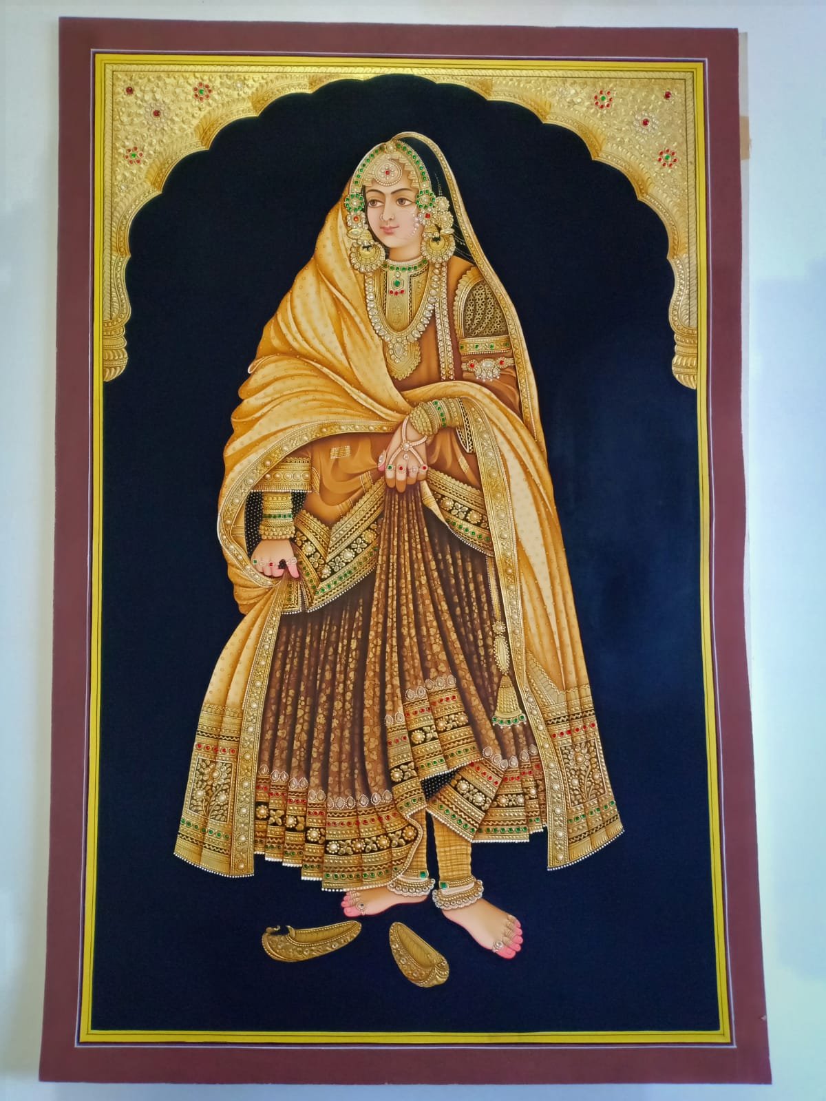 Indian Queen with Gold Work